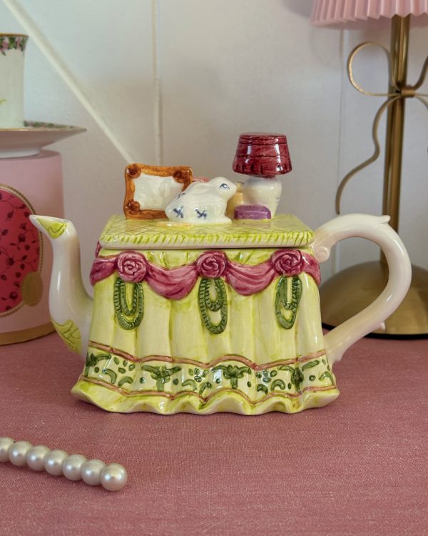 Vintage Le Petit Boudoir Ceramic Teapot