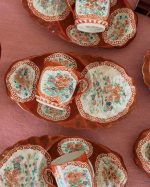 Antique Japanese Handpainted Kutani Floral Tea Set
