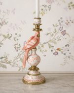 Palm Beach Pink Parrot Candle Holder