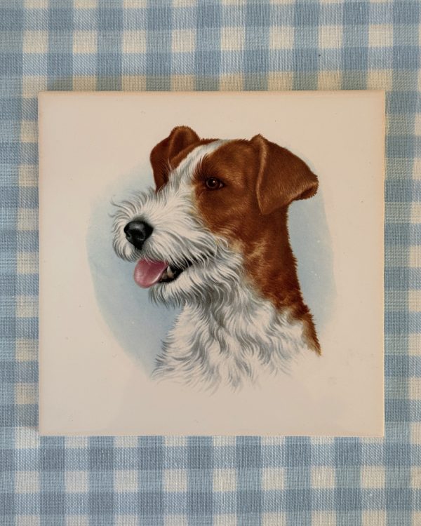Vintage Jack Russell Ceramic Wall Tile