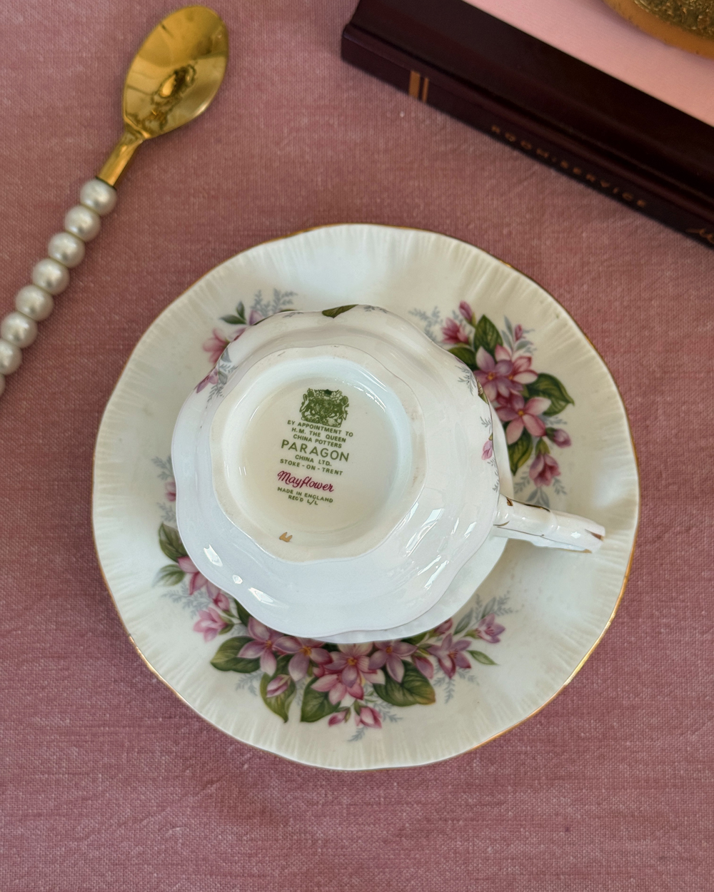 Vintage Paragon Mayflower Cup Saucer Set