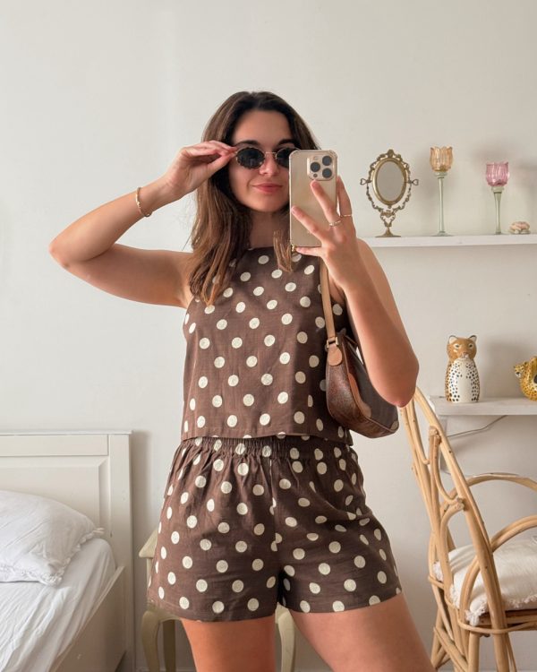chocolate-polka-dot-cotton-blend-matching-set-1