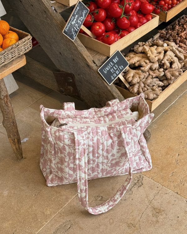 English Garden Quilted Cotton Shopper