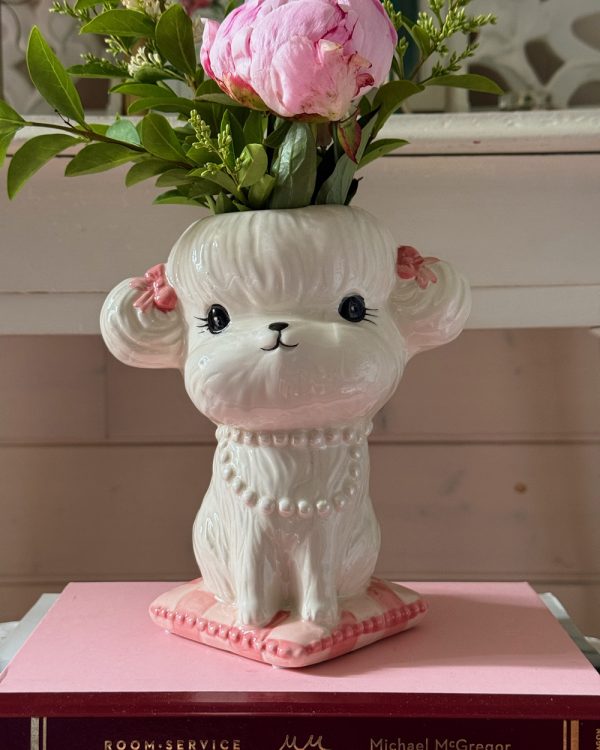 Pampered Puppy Vase