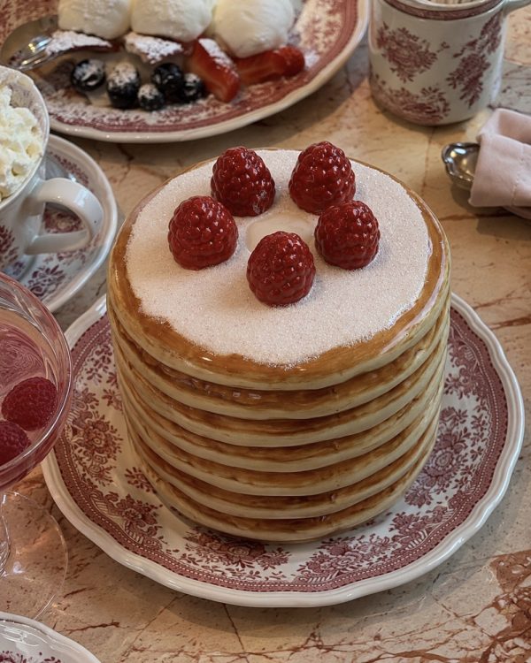 Raspberry Pancake Candle Holder