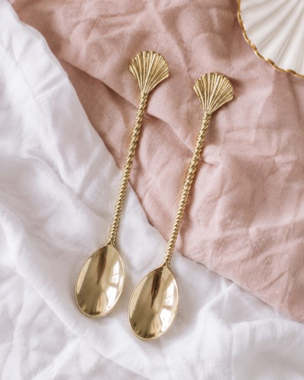 Seashell Brass Spoon