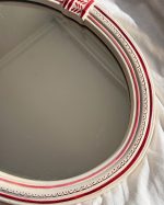 Vintage Herbeau Coquille Porcelain Wall Mirror