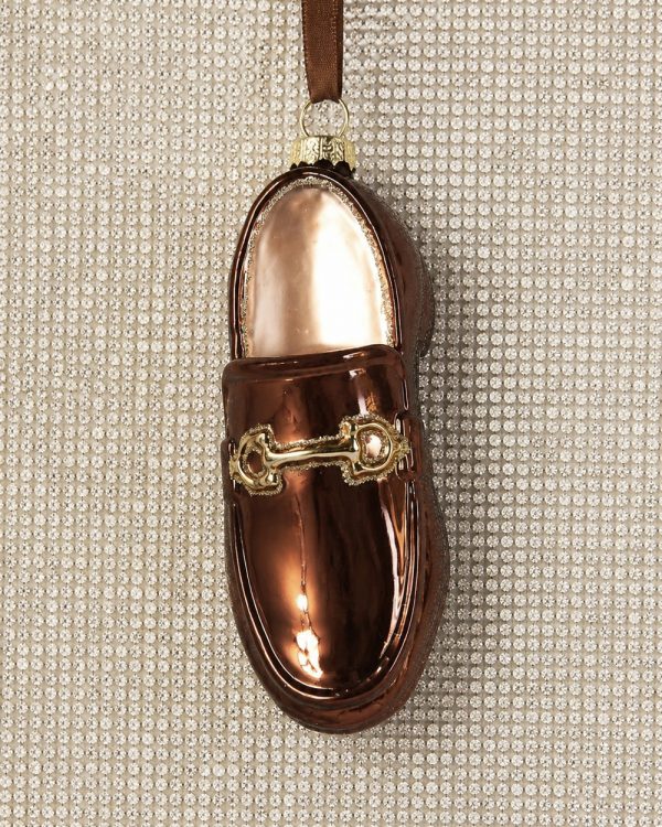 Gentleman's Loafer Glass Ornament
