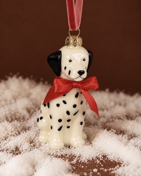 Dalmatian Dog Glass Ornament