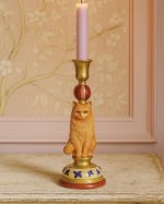 Ginger Cat Candle Holder