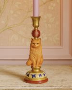 Ginger Cat Candle Holder